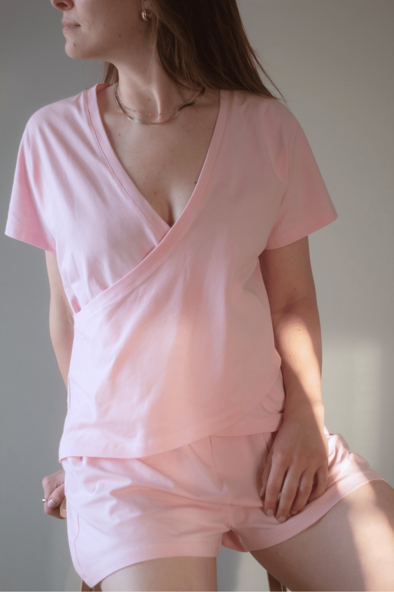 Olivia Nursing T-shirt - Pink