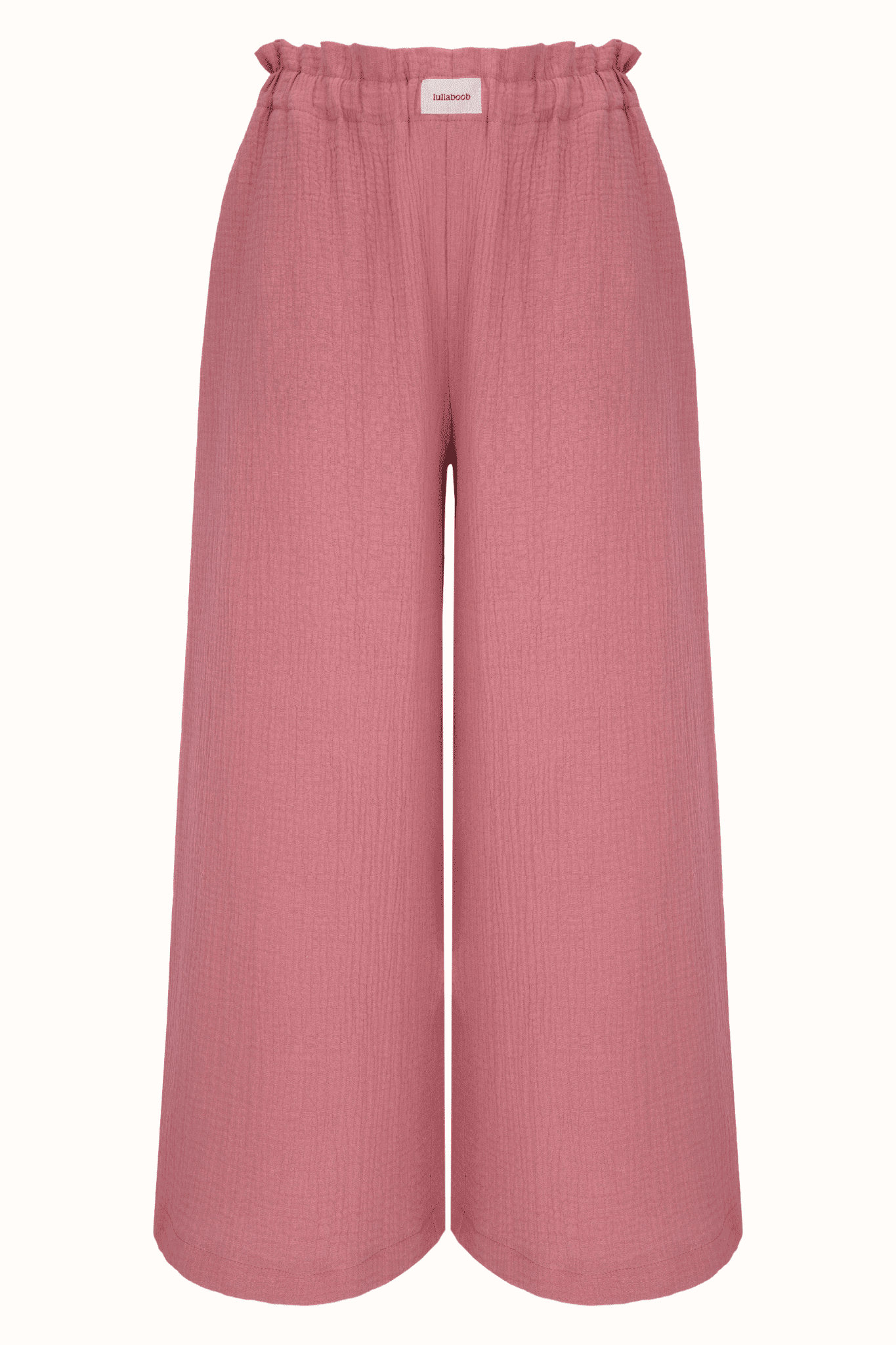 Muslin pants Lila Retro Rose - Lullaboob