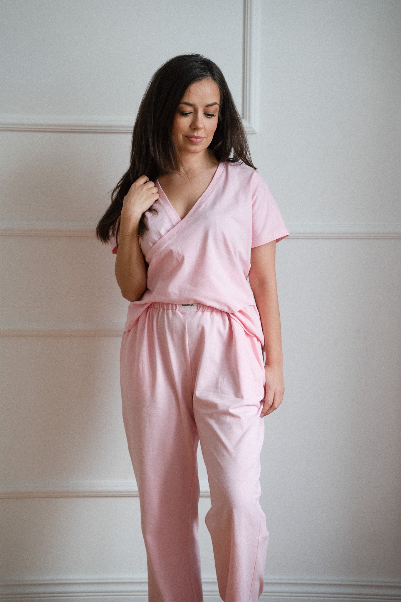 Nina Postpartum Pants - Pink